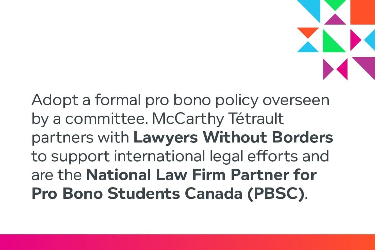 pro bono policy