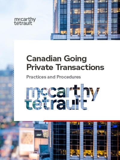 Canadian Going Private Transactions