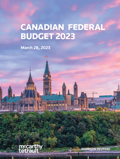 2023 Canadian Federal Budget Commentary